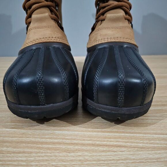 Sorel Boot Caribou II Winter Waterproof Womens Buff Tan Leather Size 9 Shoe - Picture 4 of 12